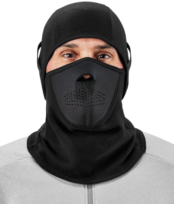 Full-Face Neoprene Safety Hood with Perforated Chin Guard