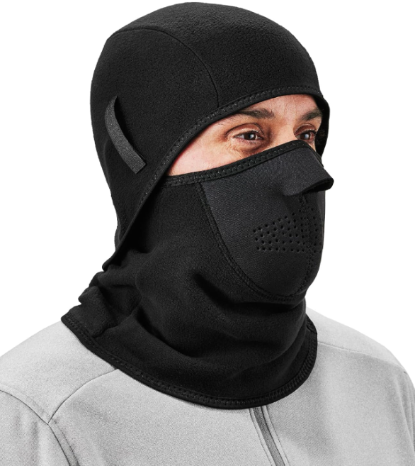 Full-Face Neoprene Safety Hood with Perforated Chin Guard