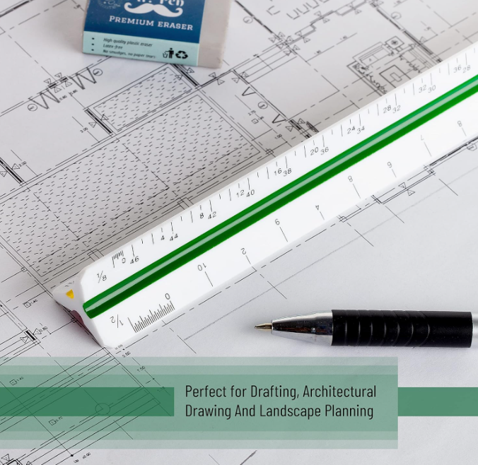 Triangular Architectural Scale Ruler